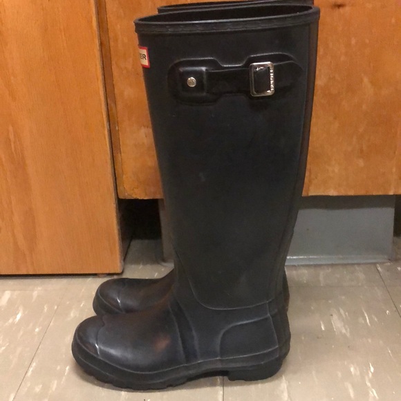 HUNTER Boots, Tall, Glossy, Black - Picture 4 of 5